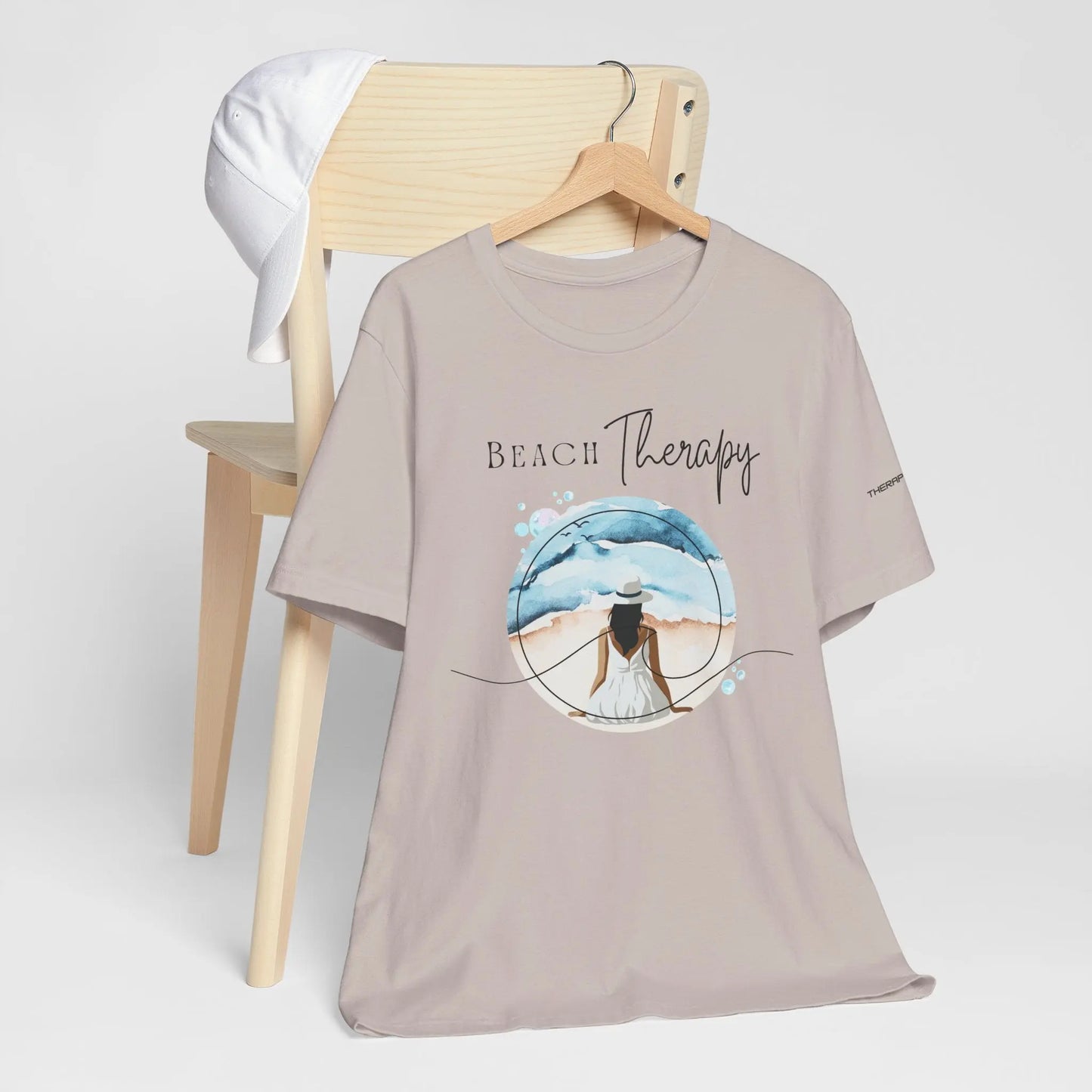 Beach Therapy Tee, Summer T-Shirt, Relaxation Shirt, Beach Vibes Apparel, Vacation Wear, Travel Clothes Printify