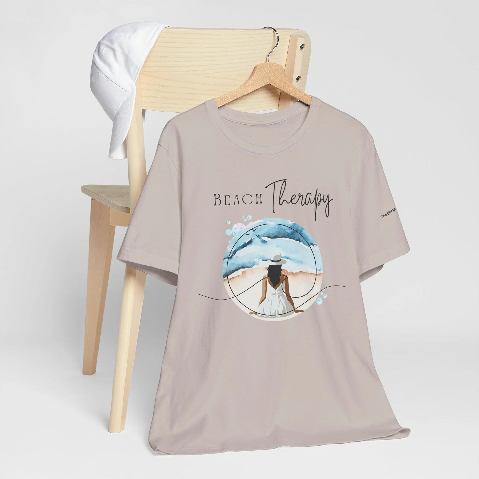 Beach Therapy Tee, Summer T-Shirt, Relaxation Shirt, Beach Vibes Apparel, Vacation Wear, Travel Clothes Printify